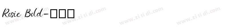 Rosie Bold字体转换